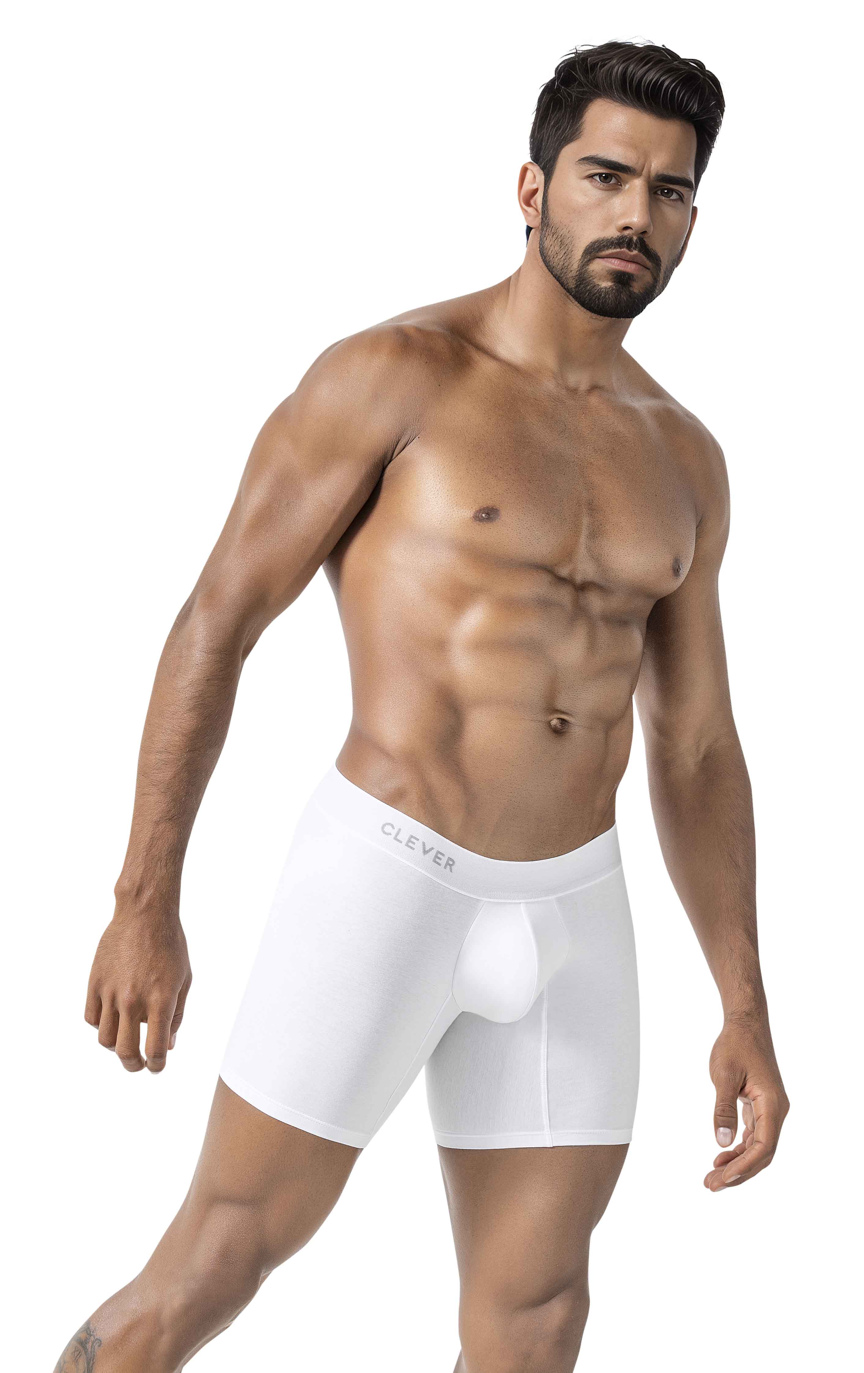 LONG BOXER SHORTS IN CARIBBEAN COTTON