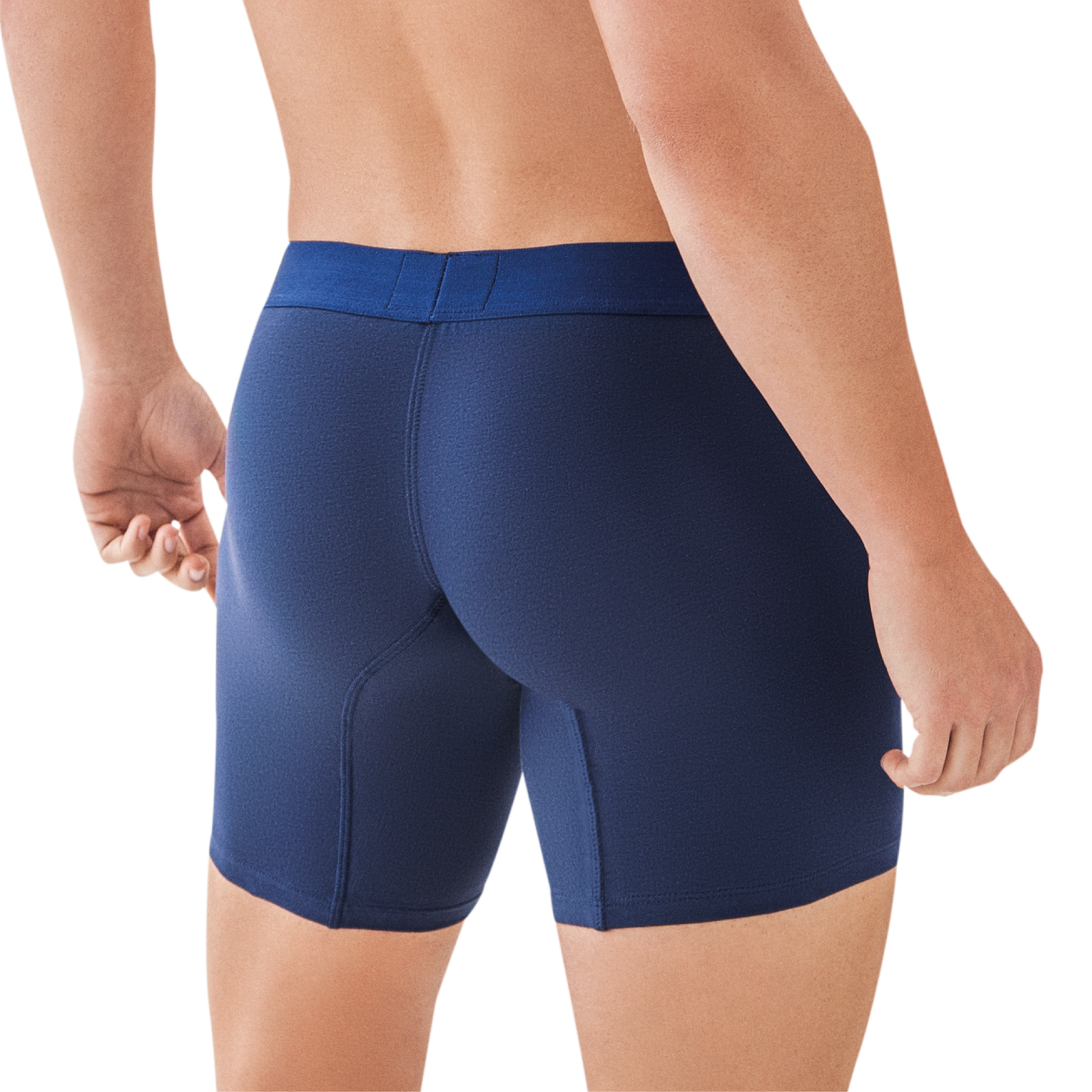 LONG BOXER SHORTS IN CARIBBEAN COTTON