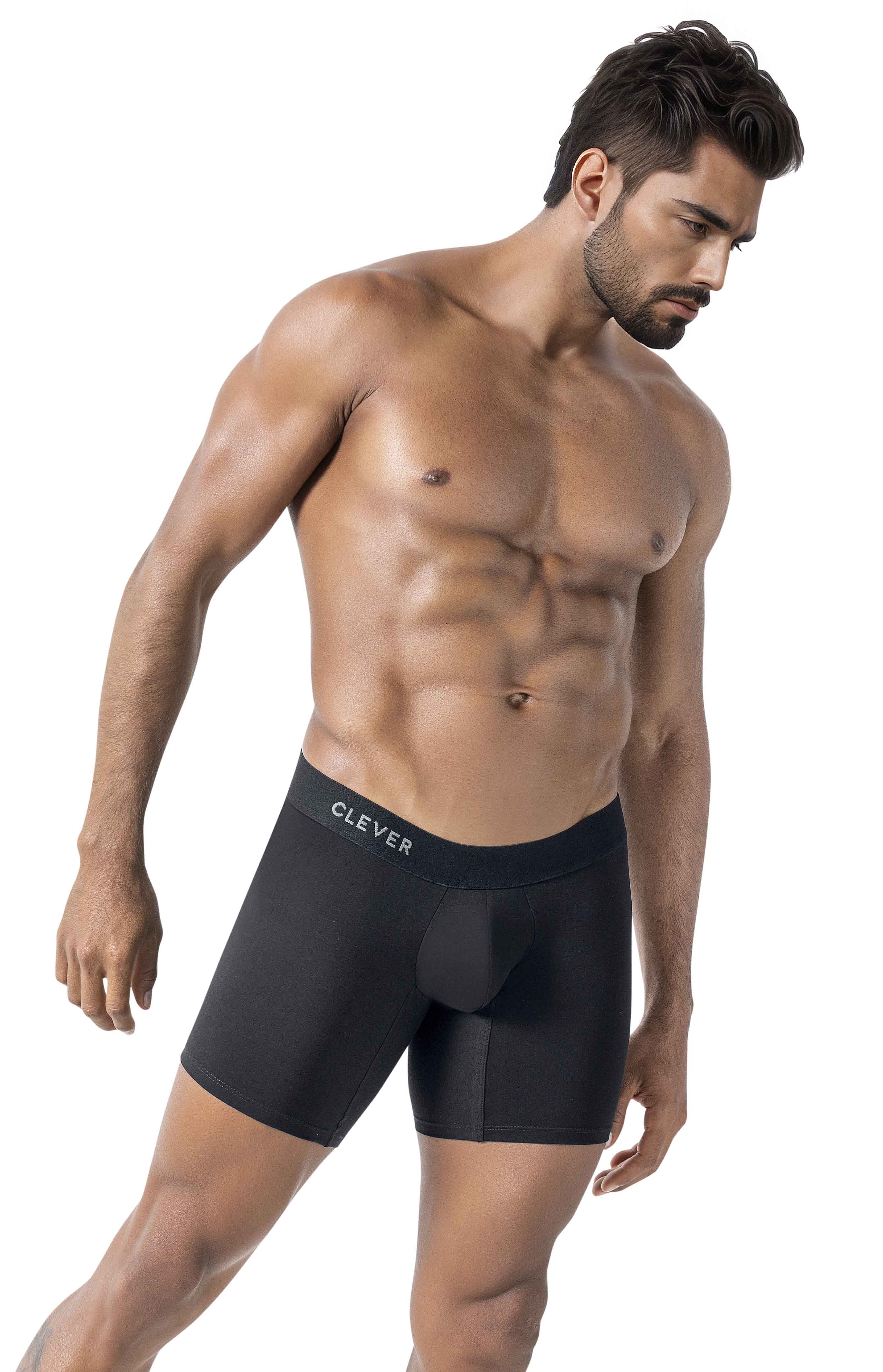 LONG BOXER SHORTS IN CARIBBEAN COTTON