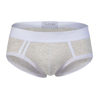 BRIEF EN ALGODON DE SESGOS IMPACTO GRIS CLARO