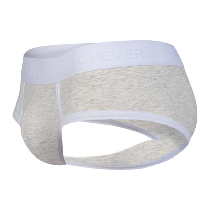 BRIEF EN ALGODON DE SESGOS IMPACTO GRIS CLARO