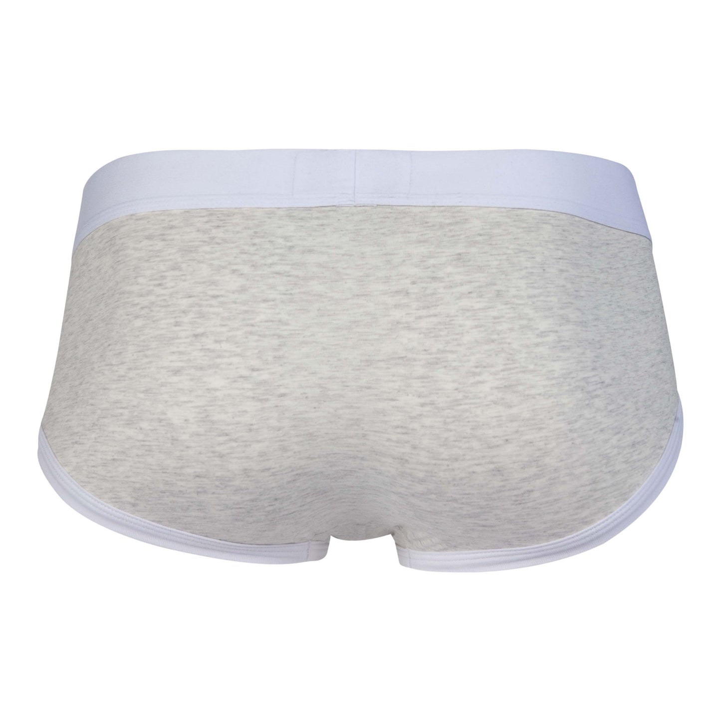 BRIEF EN ALGODON DE SESGOS IMPACTO GRIS CLARO