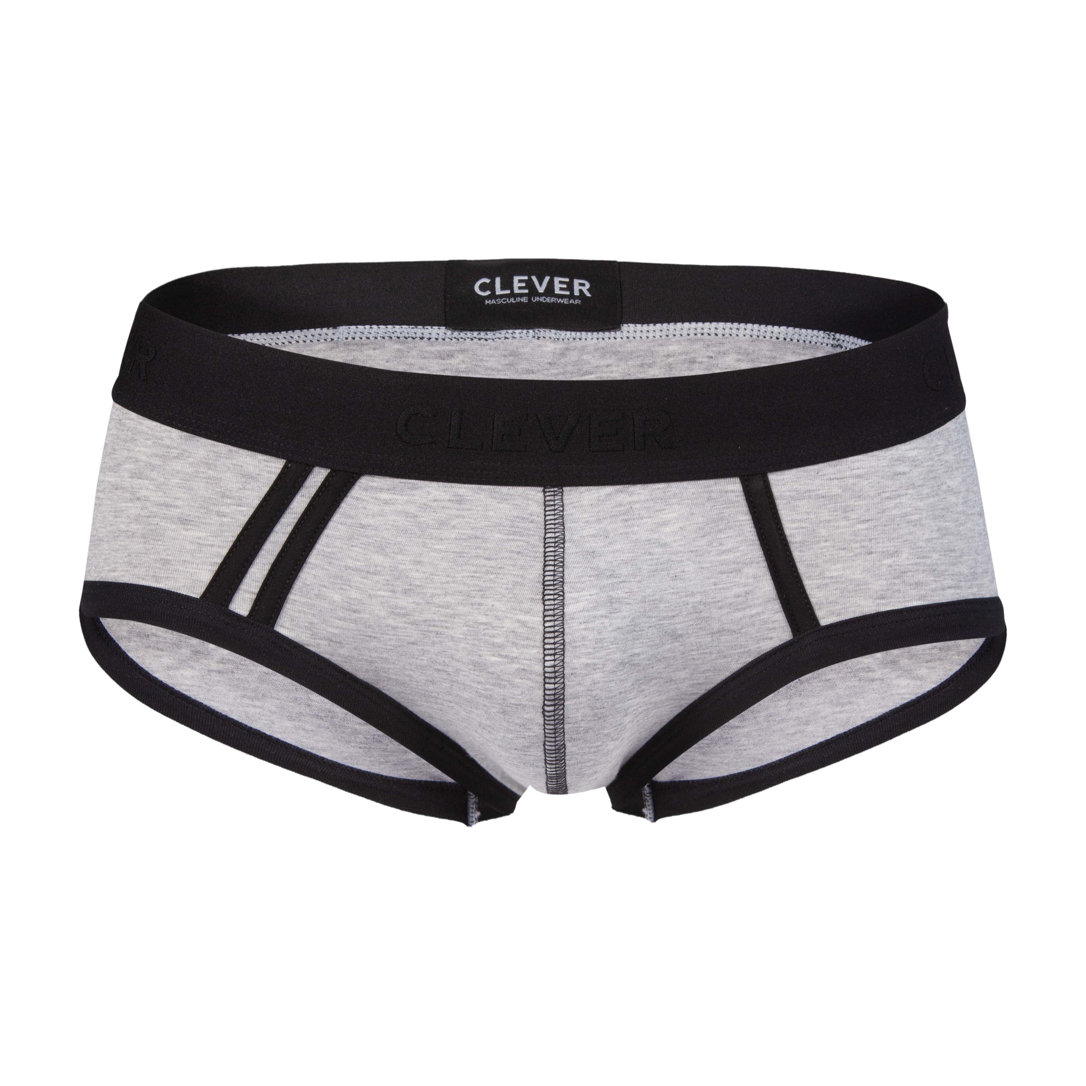 BRIEF EN ALGODON DE SESGOS IMPACTO GRIS OSCURO