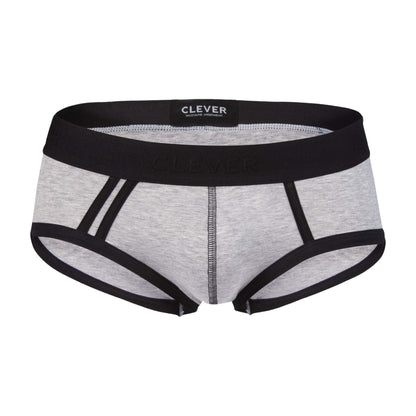 BRIEF EN ALGODON DE SESGOS IMPACTO GRIS OSCURO