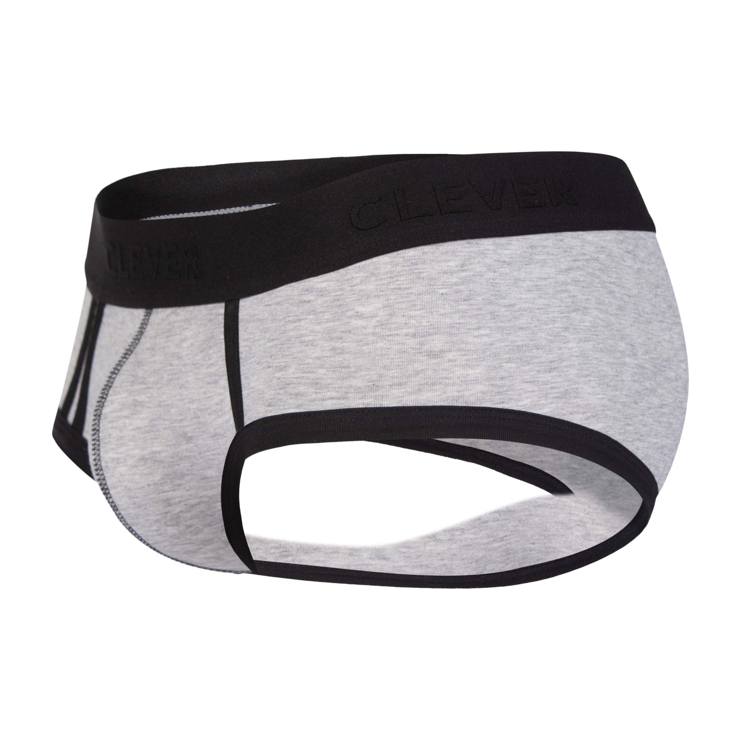 BRIEF EN ALGODON DE SESGOS IMPACTO GRIS OSCURO