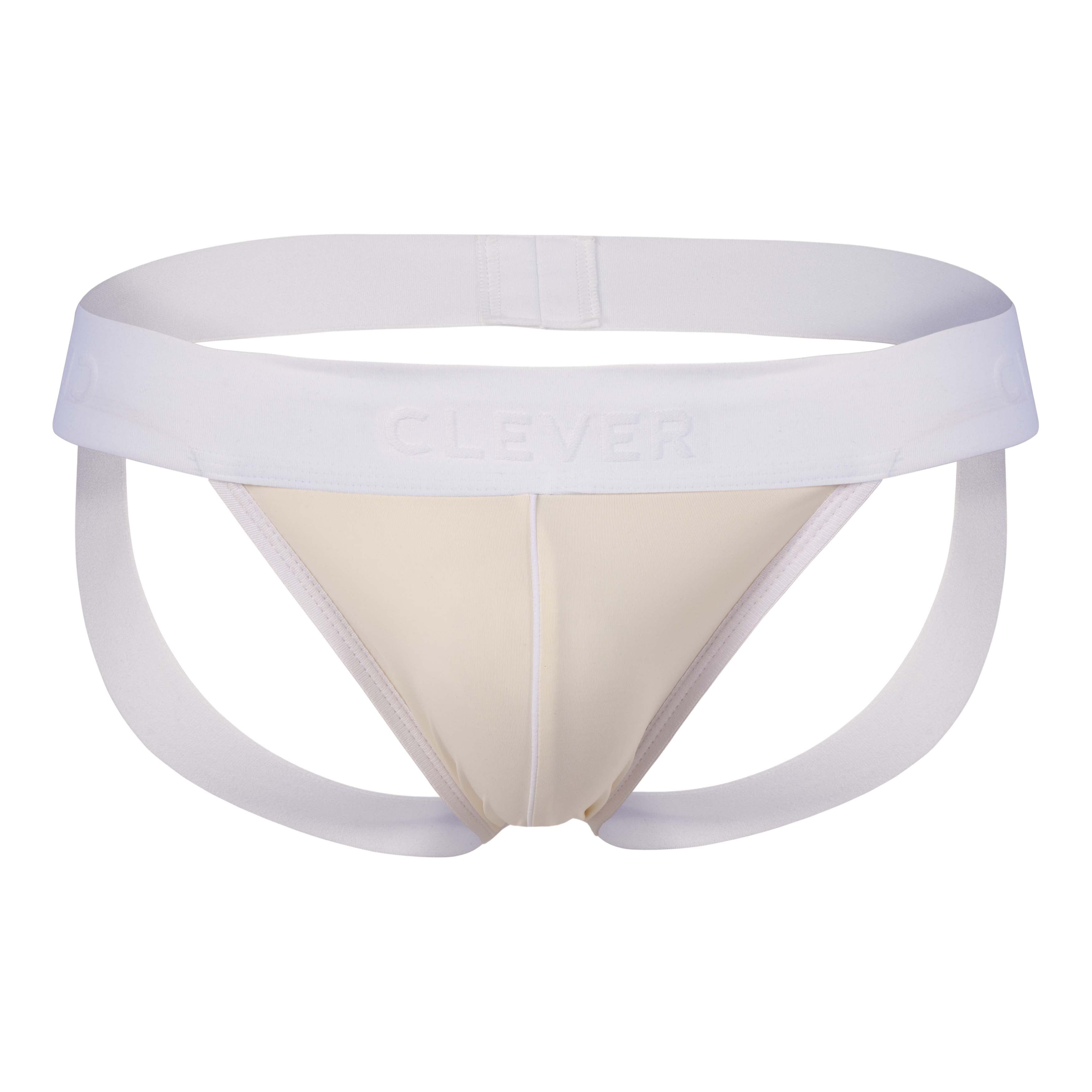 BEIGE LEATHER JOCKSTRAP