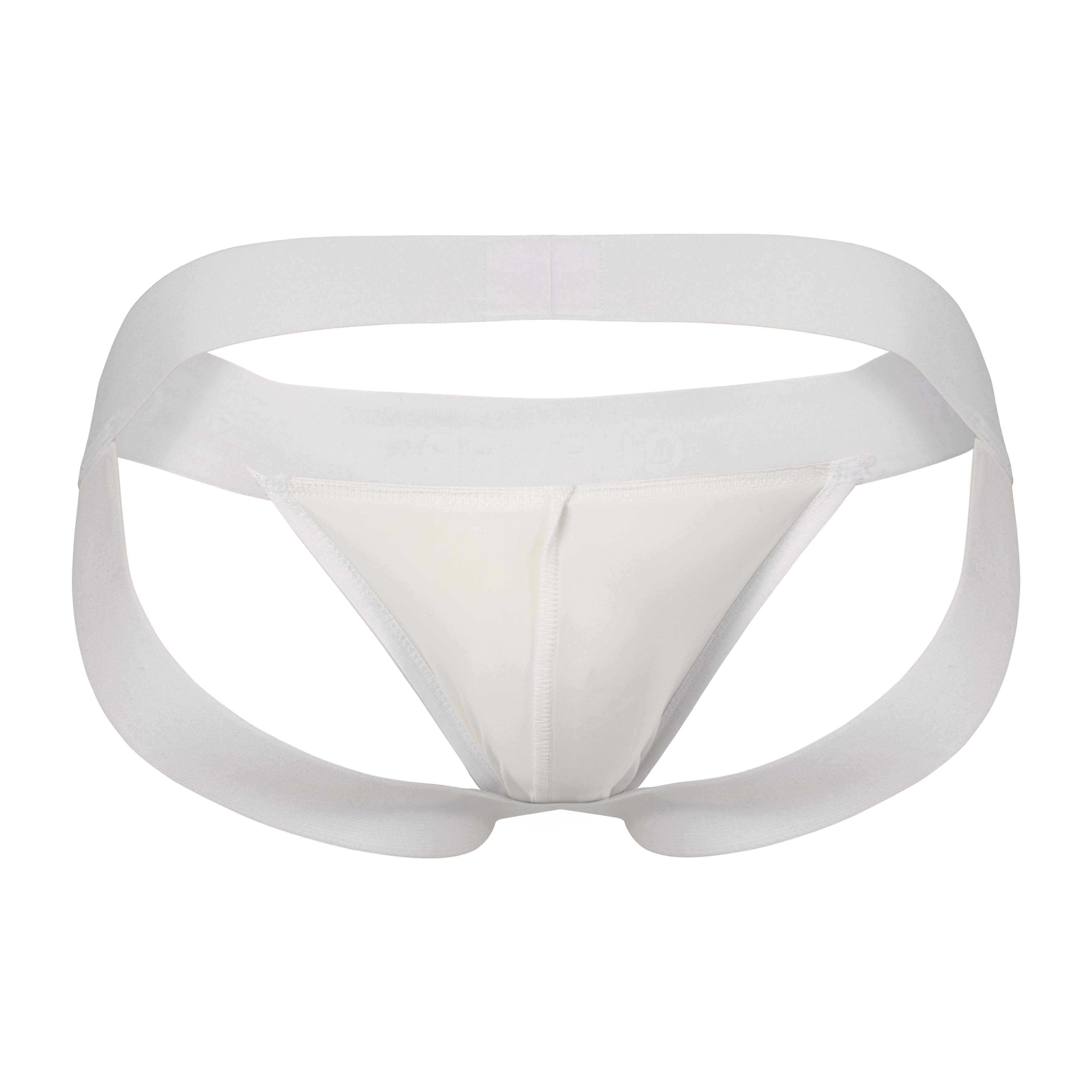BEIGE LEATHER JOCKSTRAP