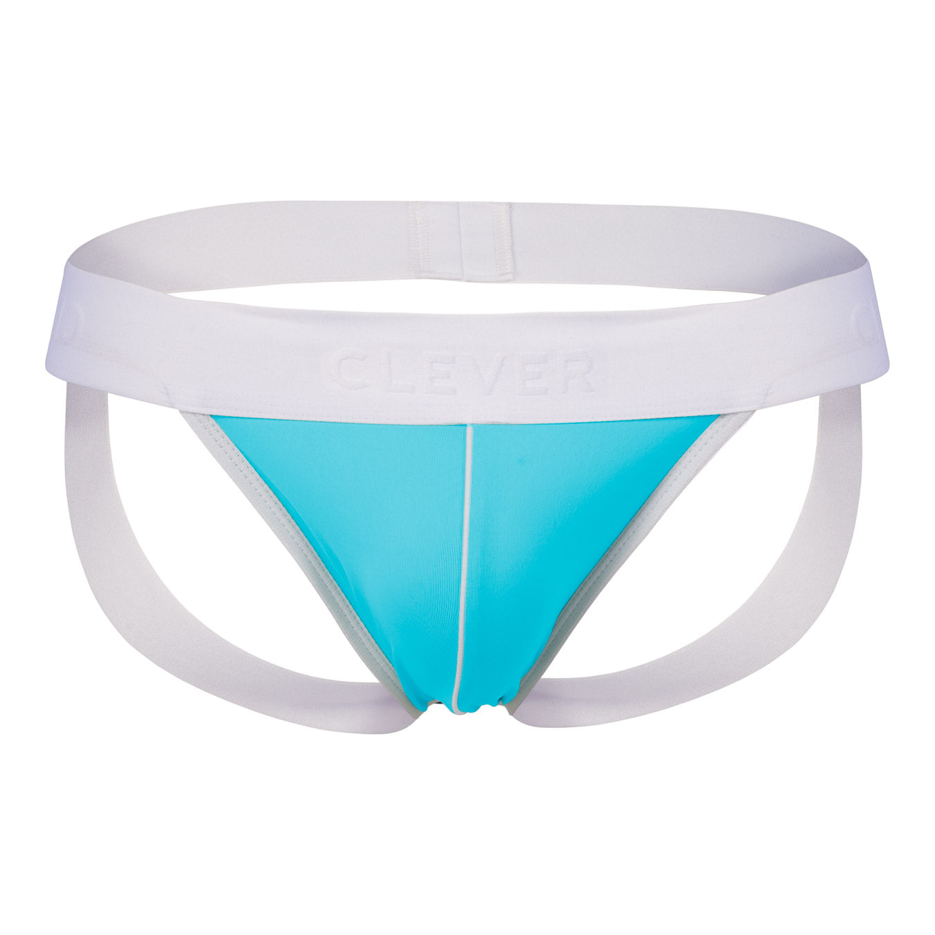 BLUE LEATHER JOCKSTRAP
