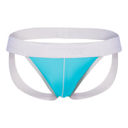 BLUE LEATHER JOCKSTRAP
