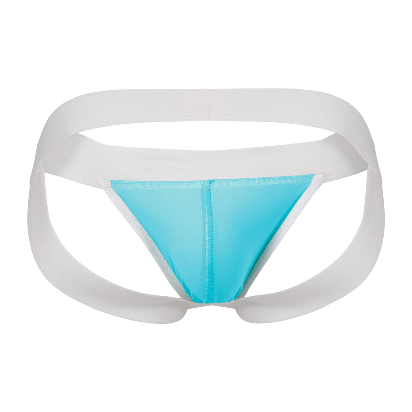 BLUE LEATHER JOCKSTRAP
