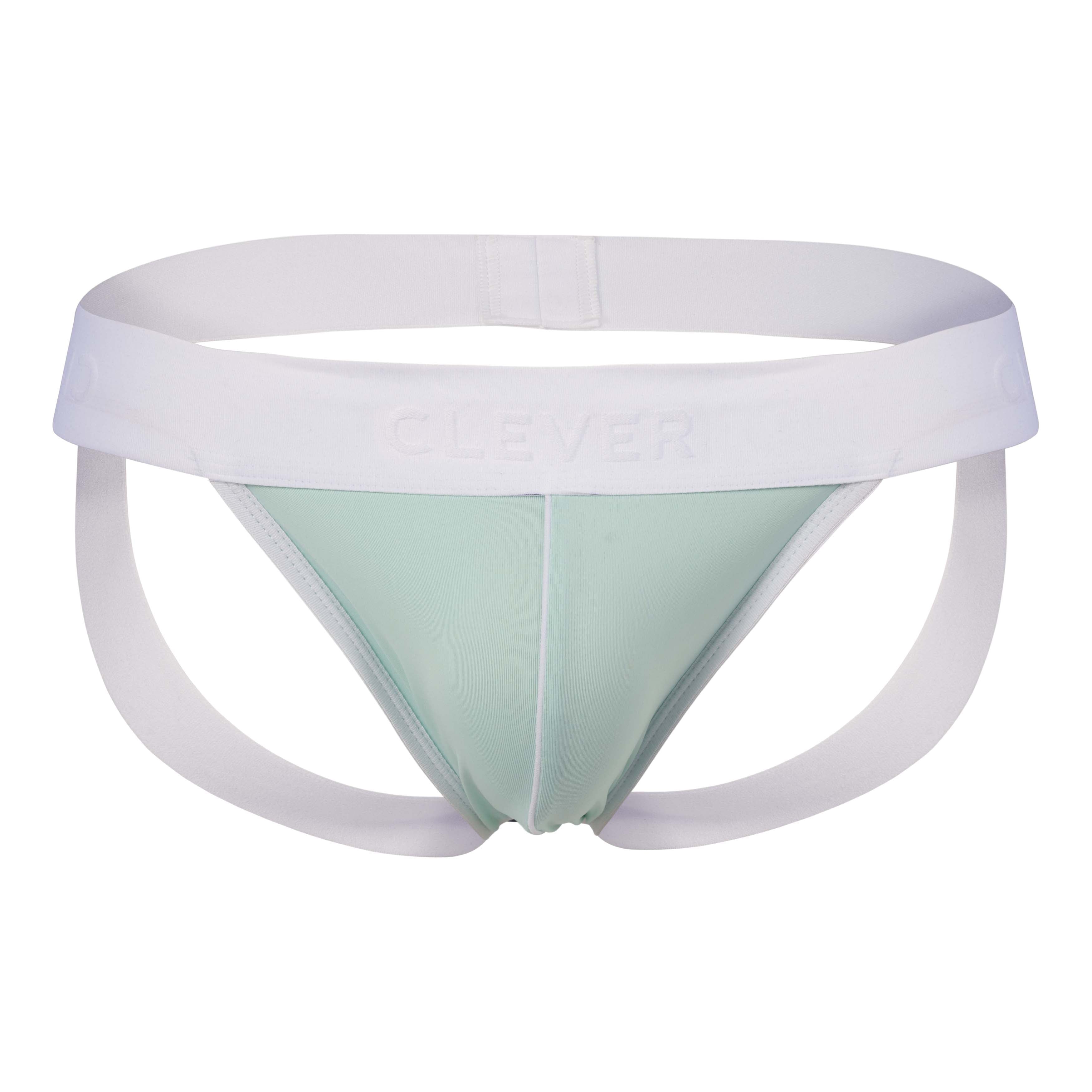 GREEN LEATHER JOCKSTRAP