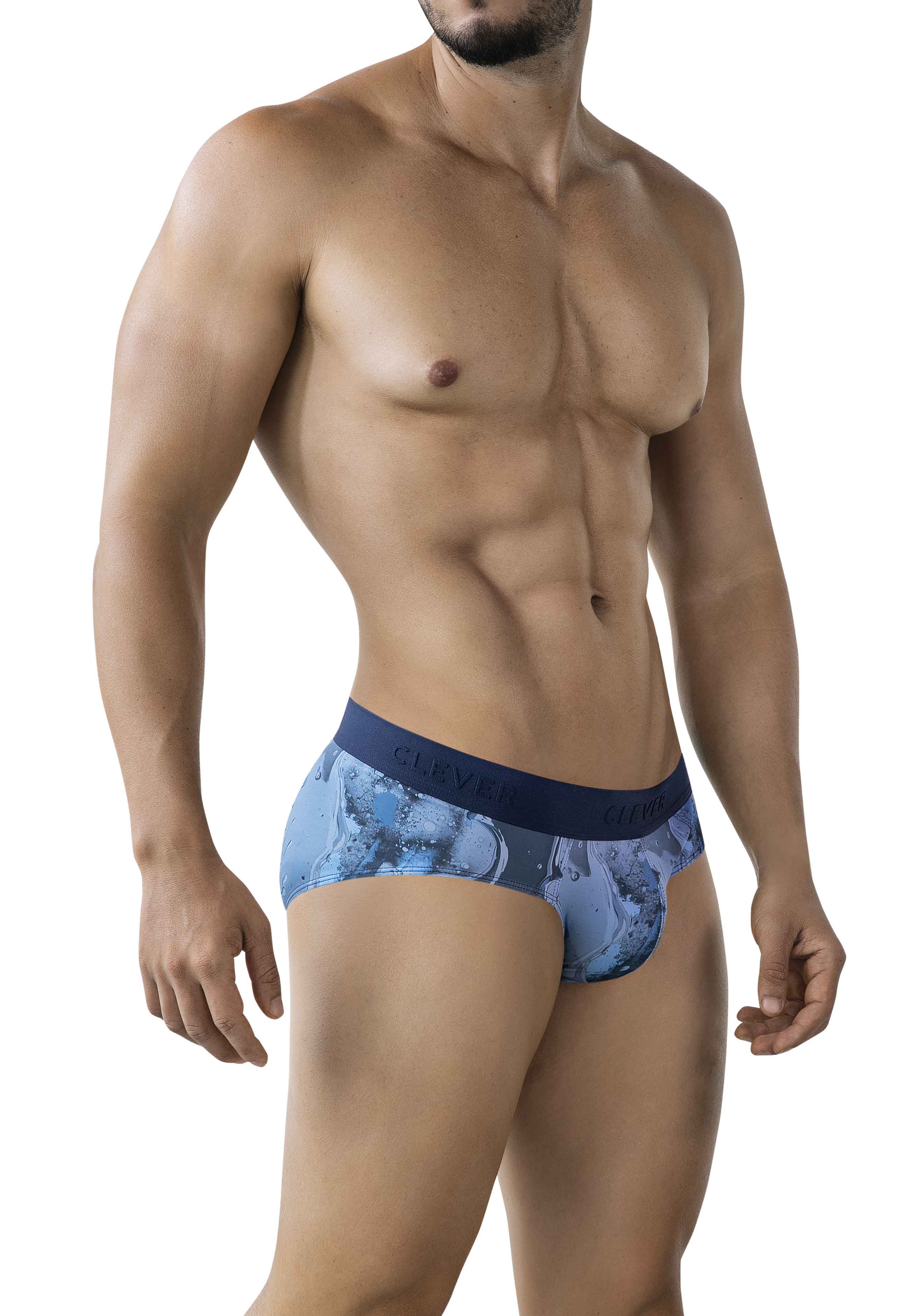 BRIEFS LATINO GAUL PRINTED BLUE
