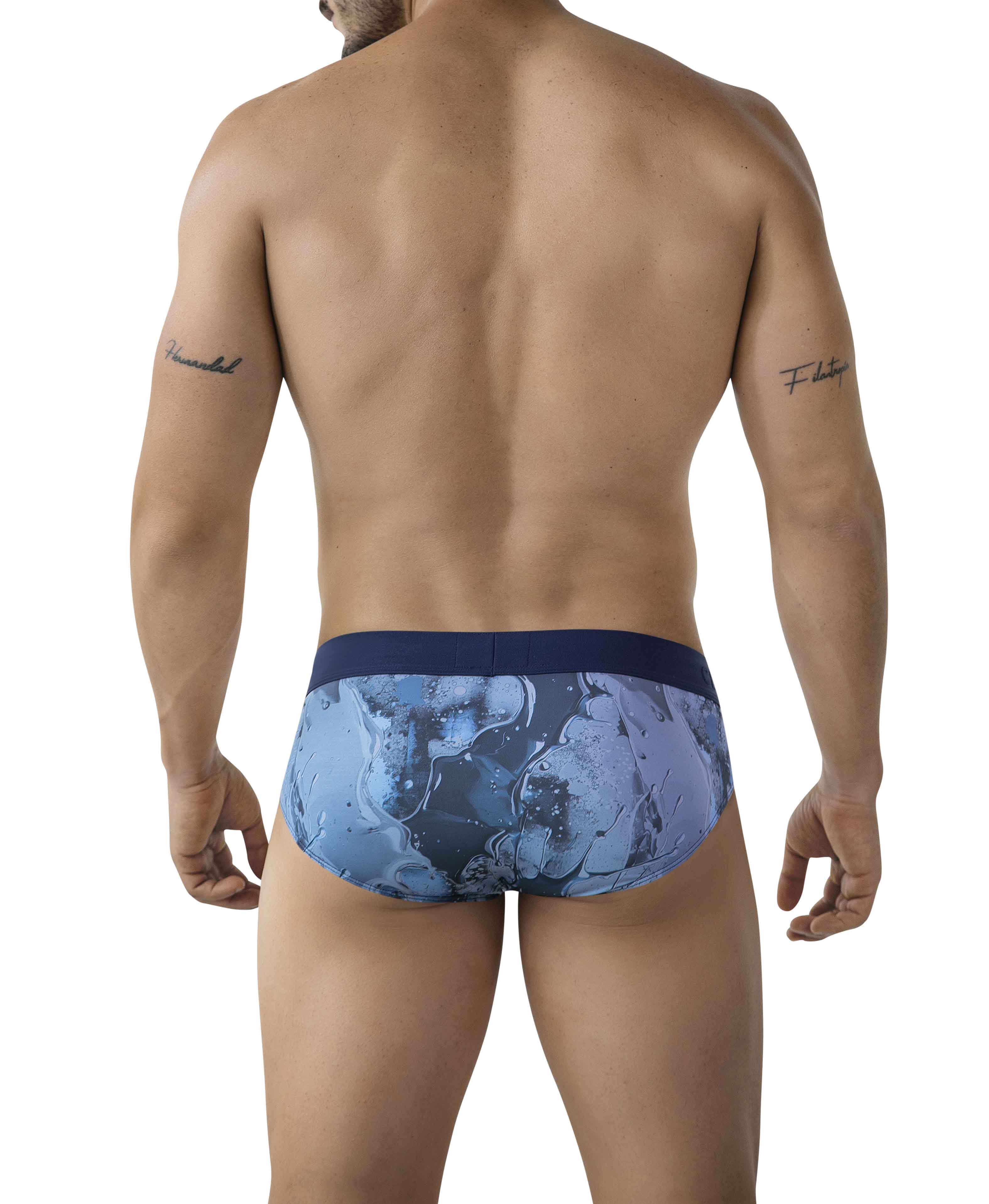 BRIEFS LATINO GAUL PRINTED BLUE