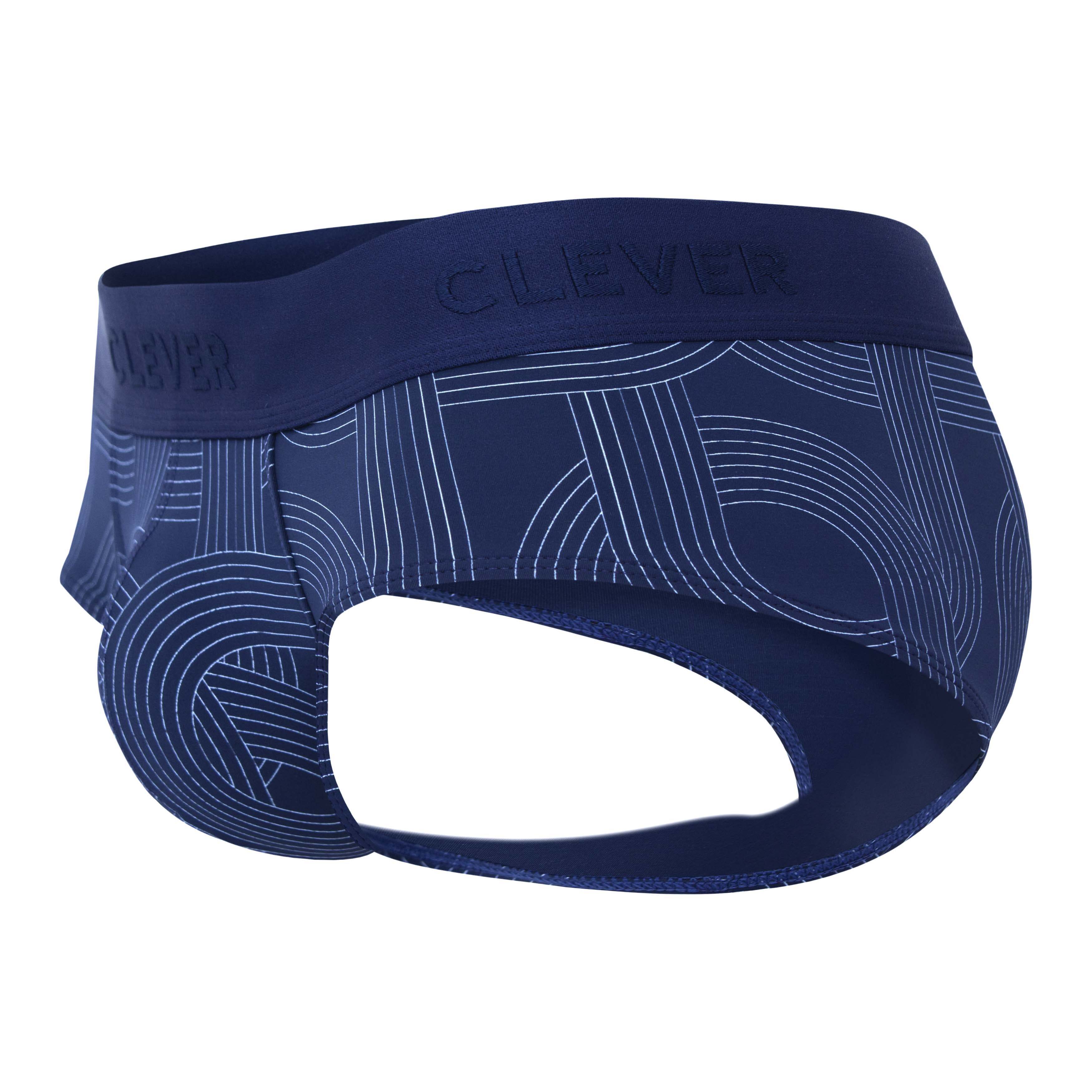 CLASSIC NAVY PRINTED BLUE BRIEF