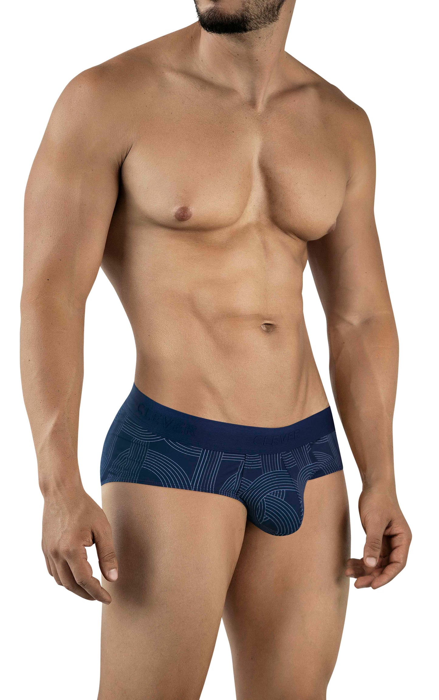 BRIEF CLÁSICO NAVY ESTAMPADO AZUL