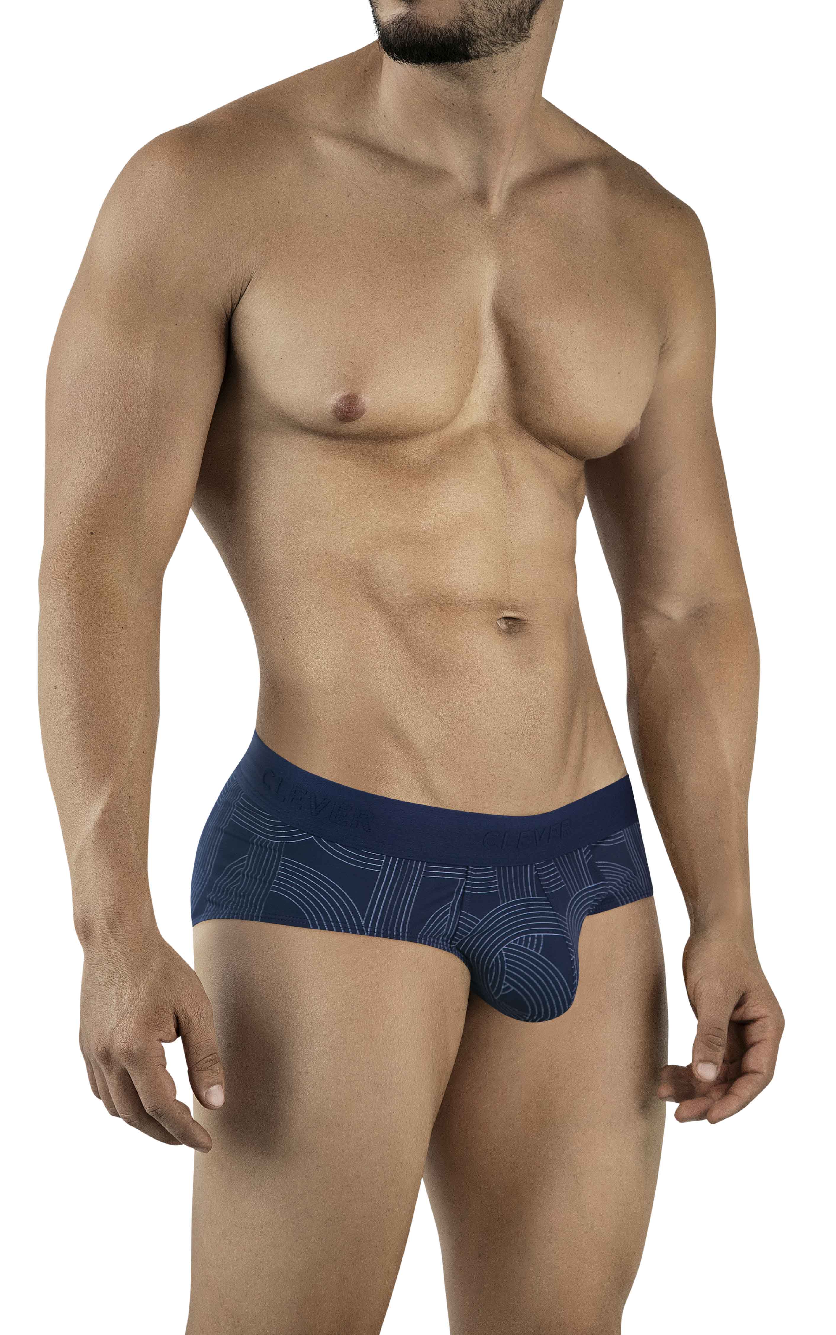 CLASSIC NAVY PRINTED BLUE BRIEF