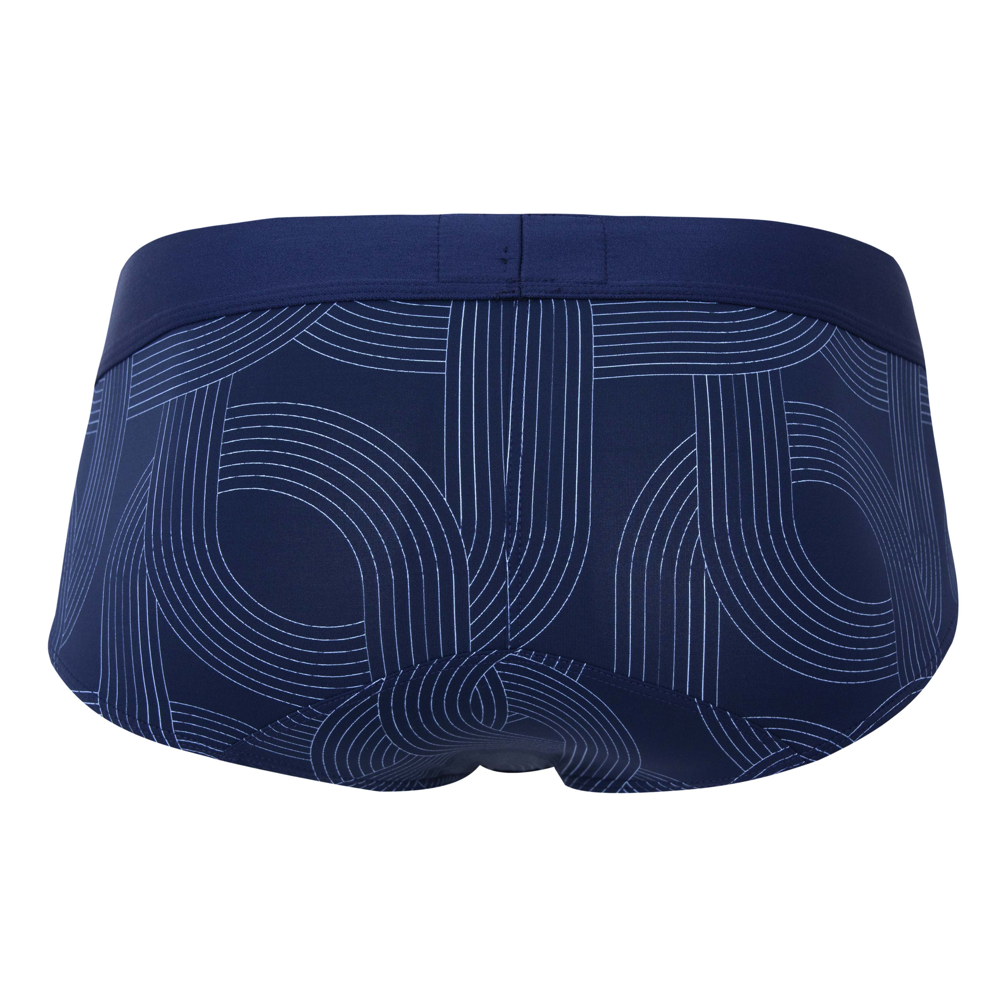 CLASSIC NAVY PRINTED BLUE BRIEF