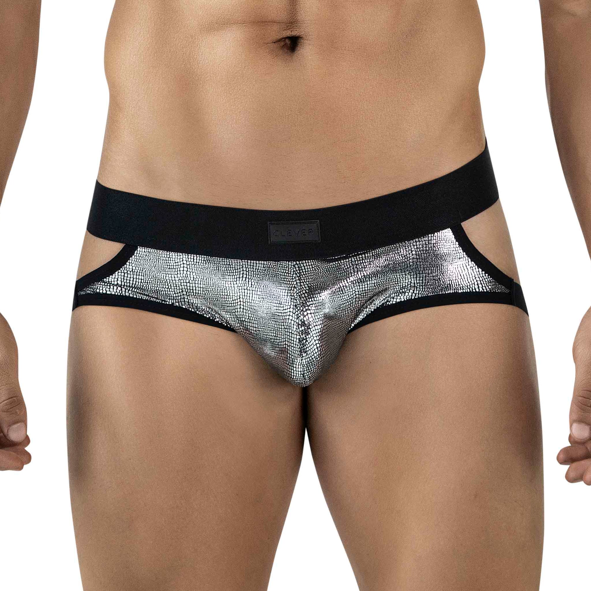 BLACK SPARKLE JOCKSTRAP