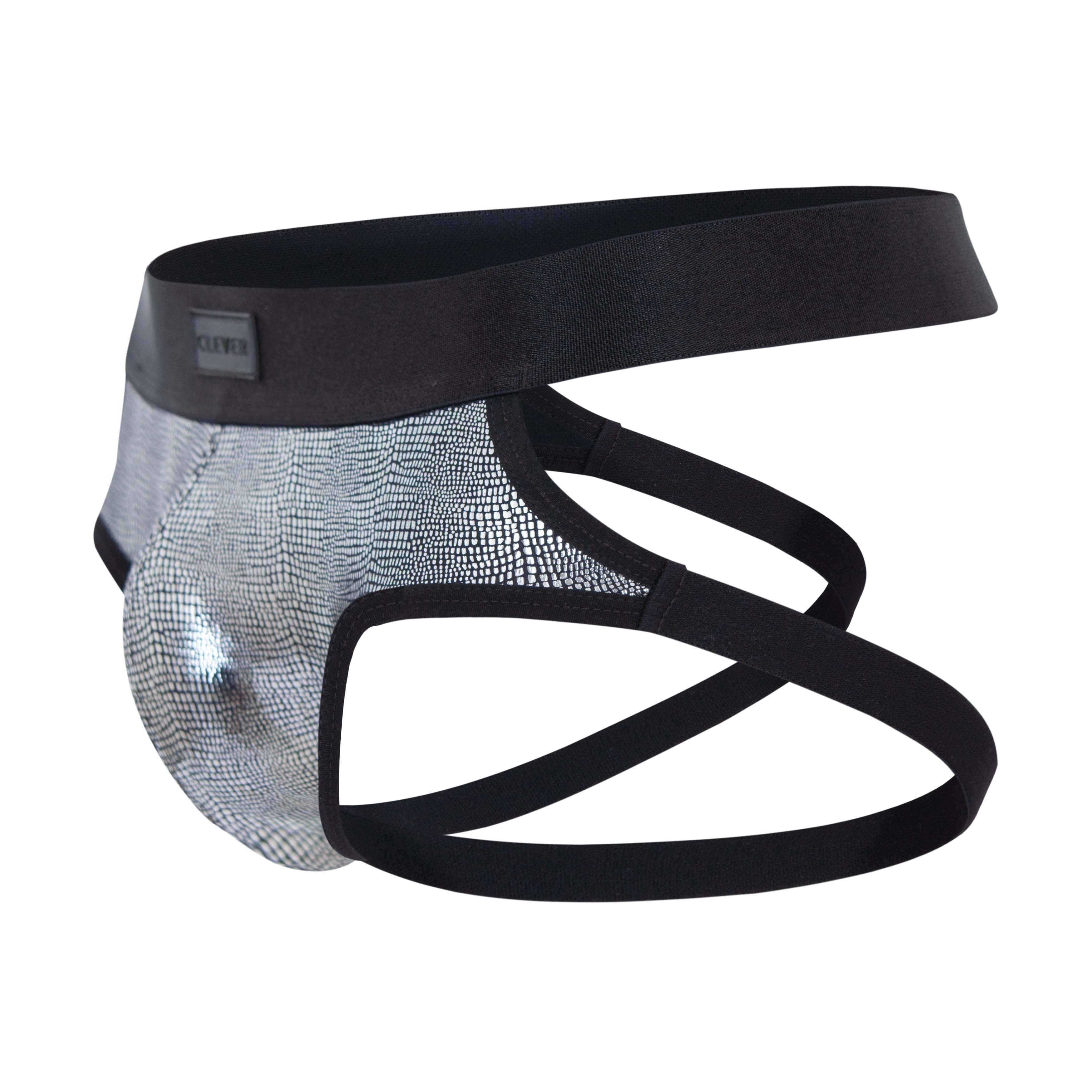 BLACK SPARKLE JOCKSTRAP