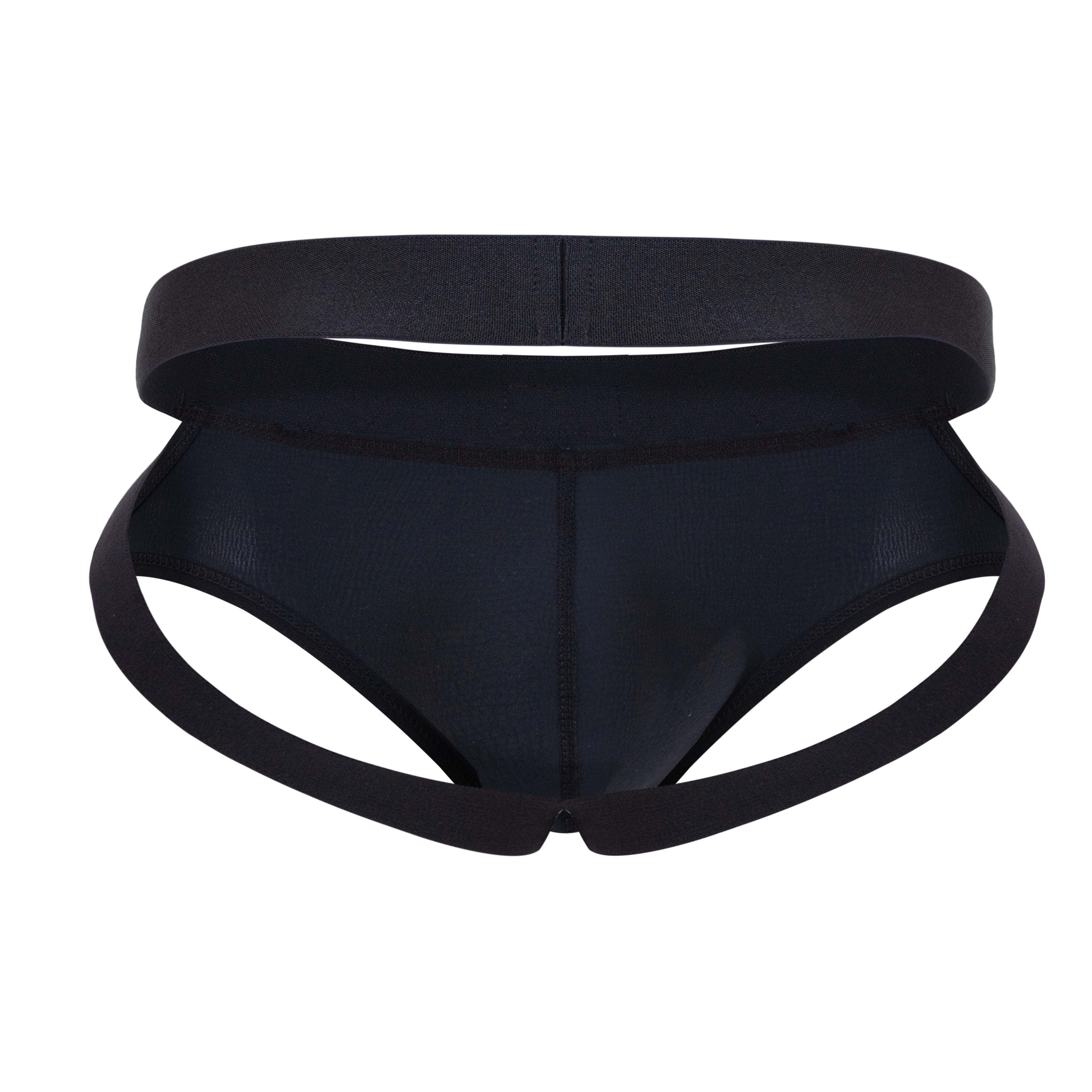 BLACK SPARKLE JOCKSTRAP