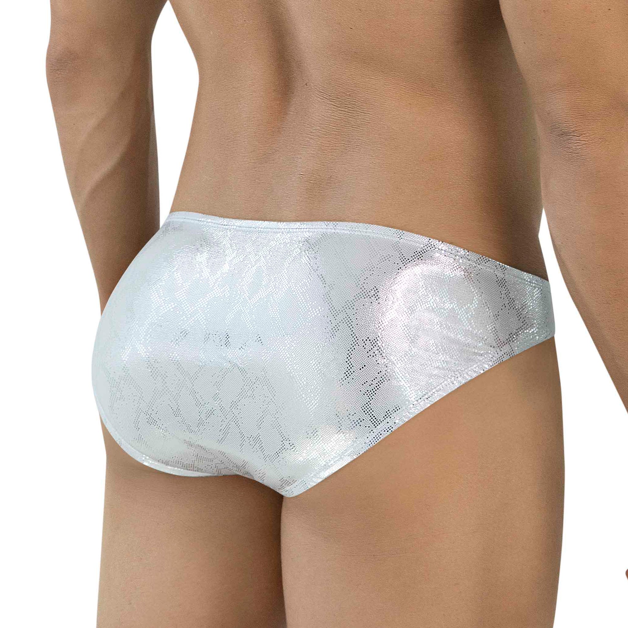 PRINTED LATIN BRIEF DIAMOND SILVER