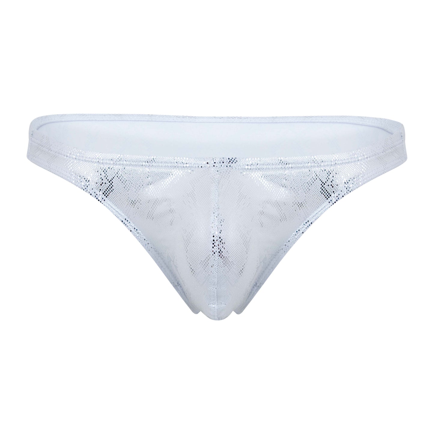 TANGA DIAMOND PLATEADO