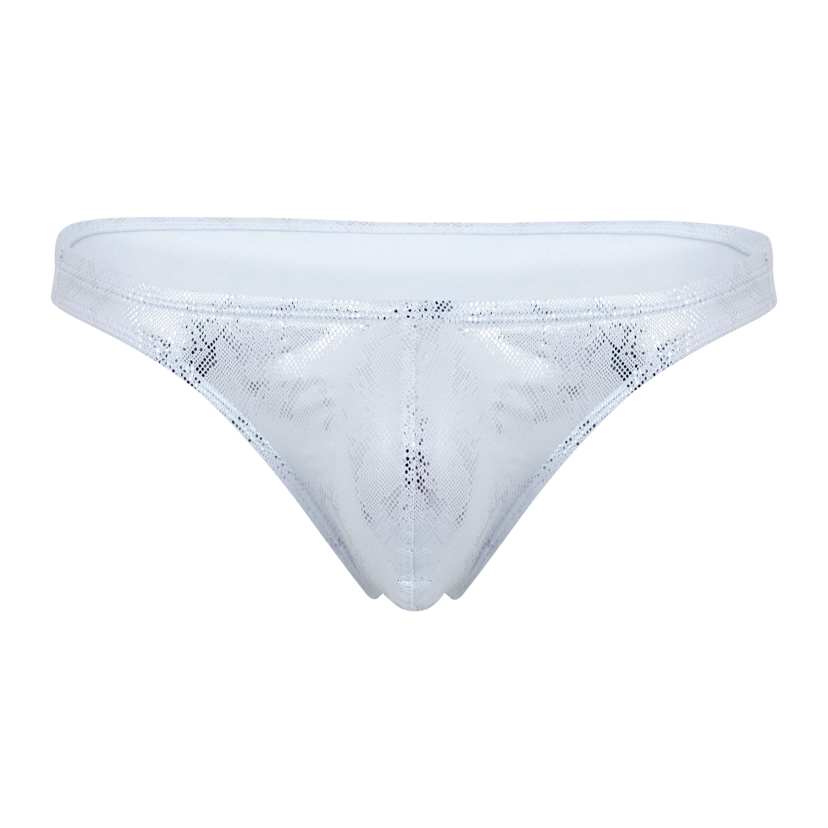 SILVER DIAMOND THONG