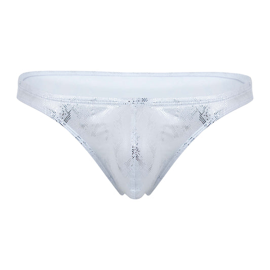 TANGA DIAMOND PLATEADO