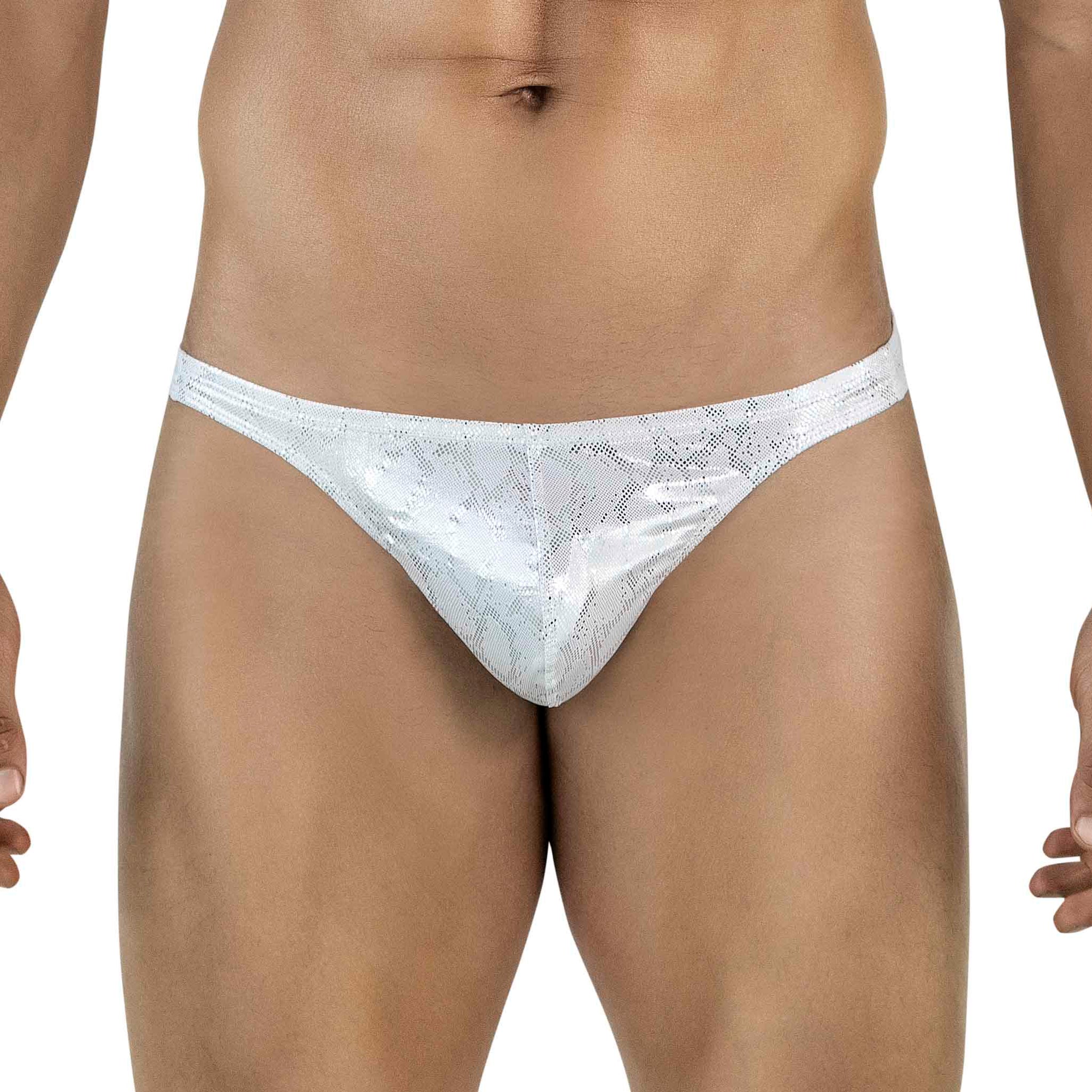 TANGA DIAMOND PLATEADO