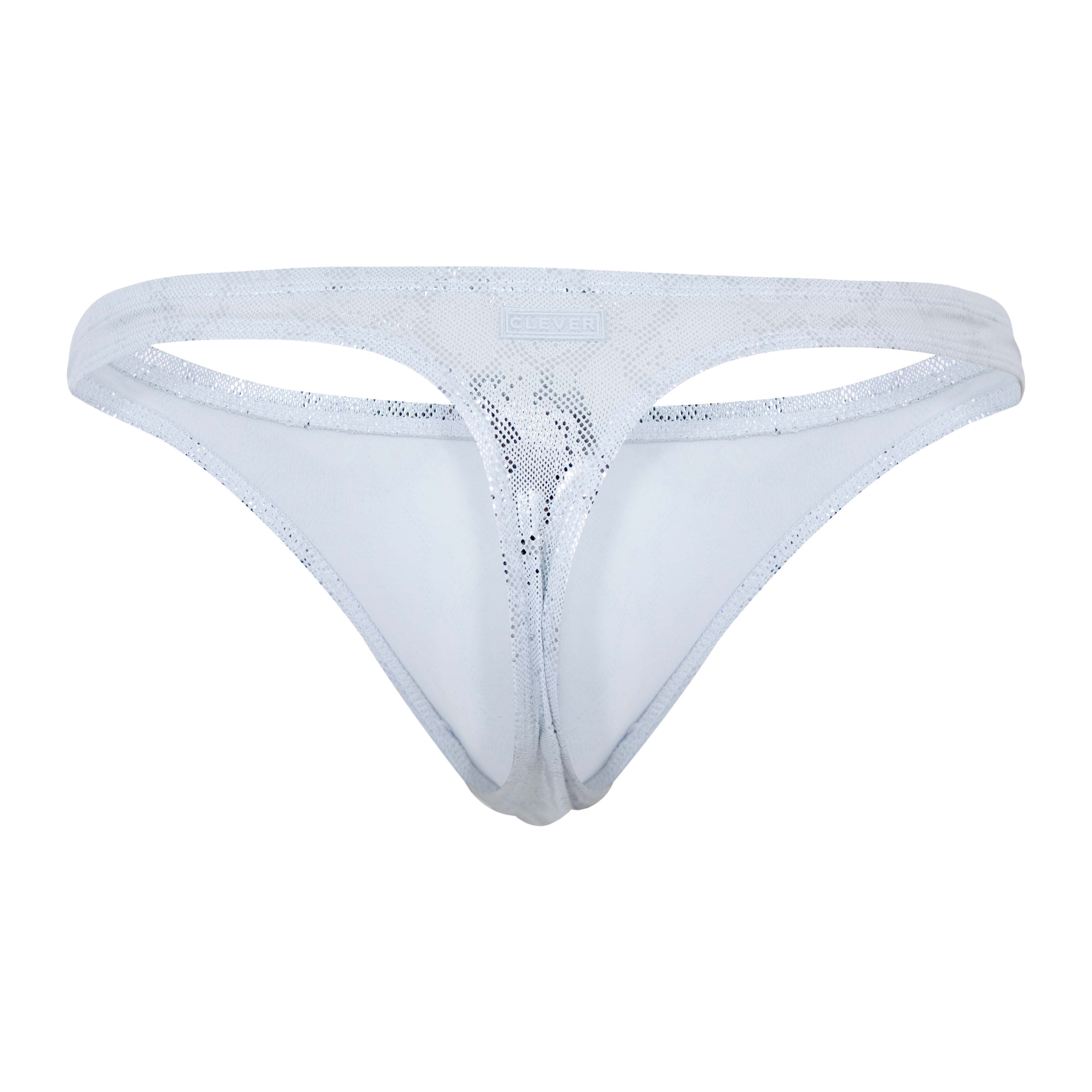 TANGA DIAMOND PLATEADO