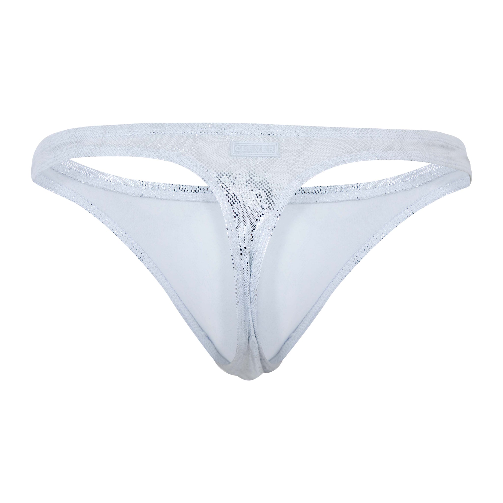 TANGA DIAMOND PLATEADO