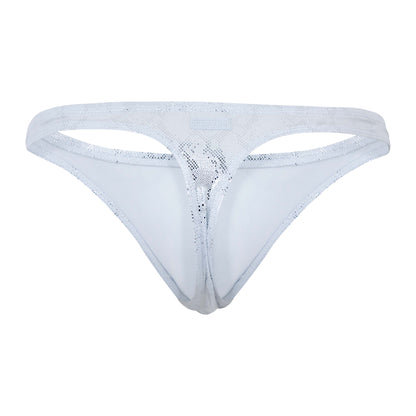 TANGA DIAMOND PLATEADO