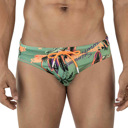 BAÑADOR BRIEF SURFING VERDE