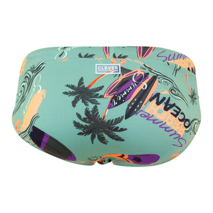 BAÑADOR BRIEF SURFING VERDE