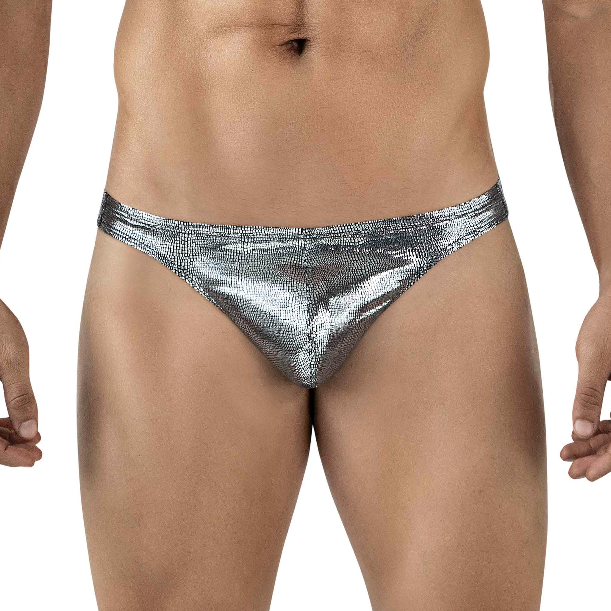 BLACK SPARKLE THONG