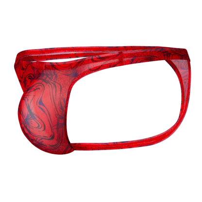 TANGA CALIPSO TRANSPARENTE ROJO