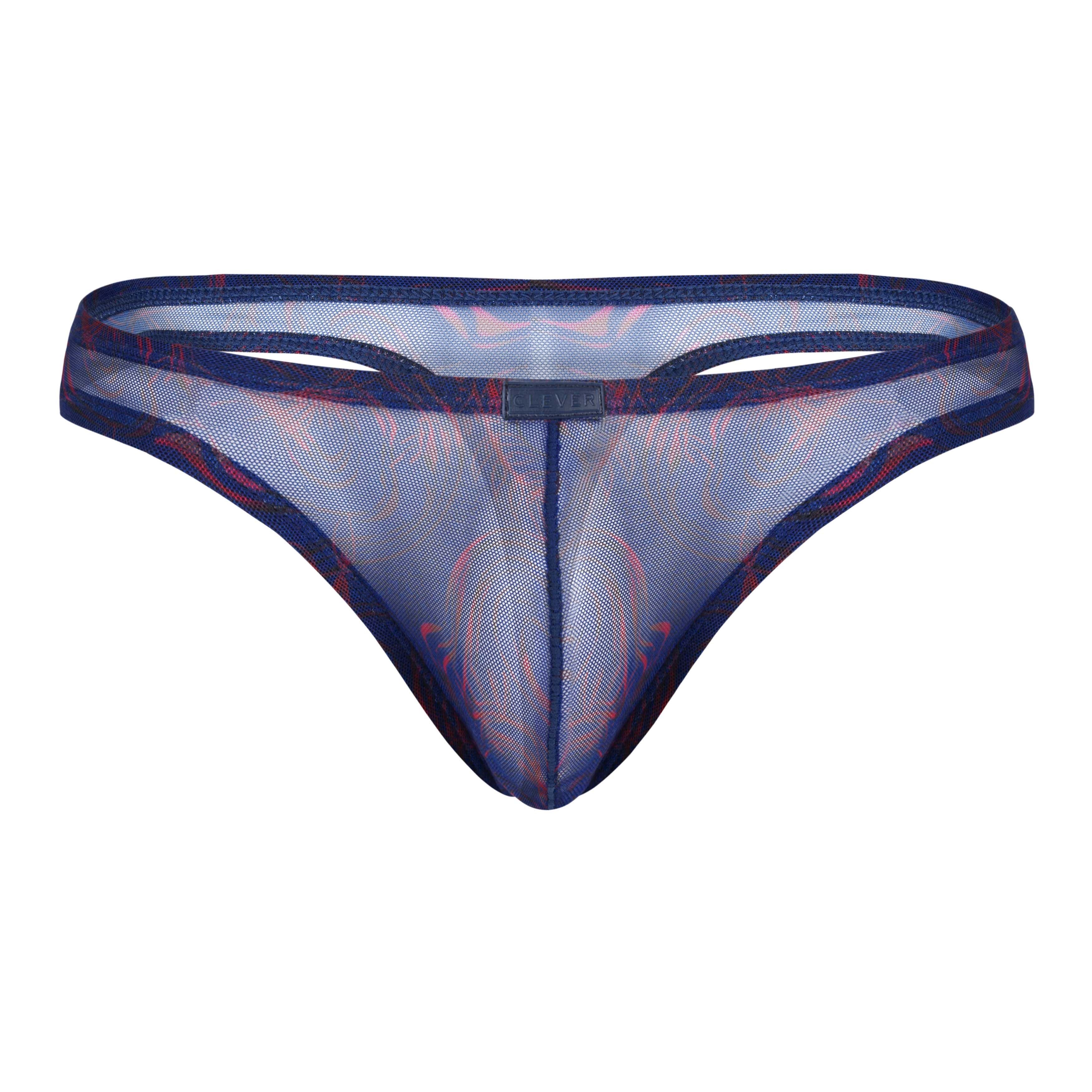 BLUE TRANSPARENT CALYPSO THONG