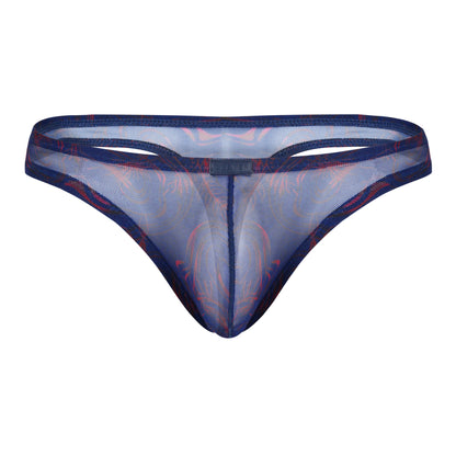 TANGA CALIPSO TRANSPARENTE AZUL