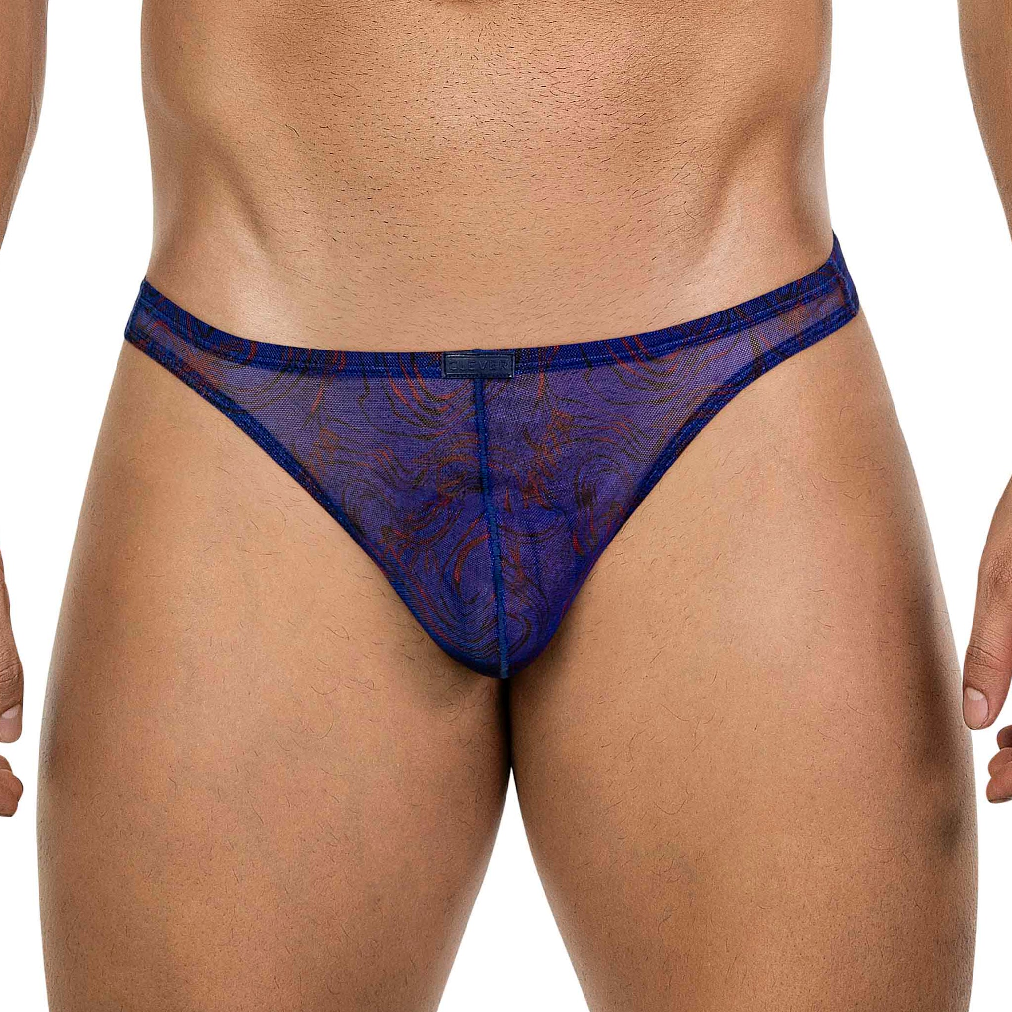 BLUE TRANSPARENT CALYPSO THONG