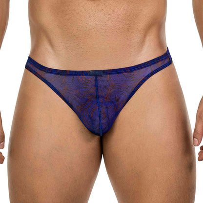 TANGA CALIPSO TRANSPARENTE AZUL