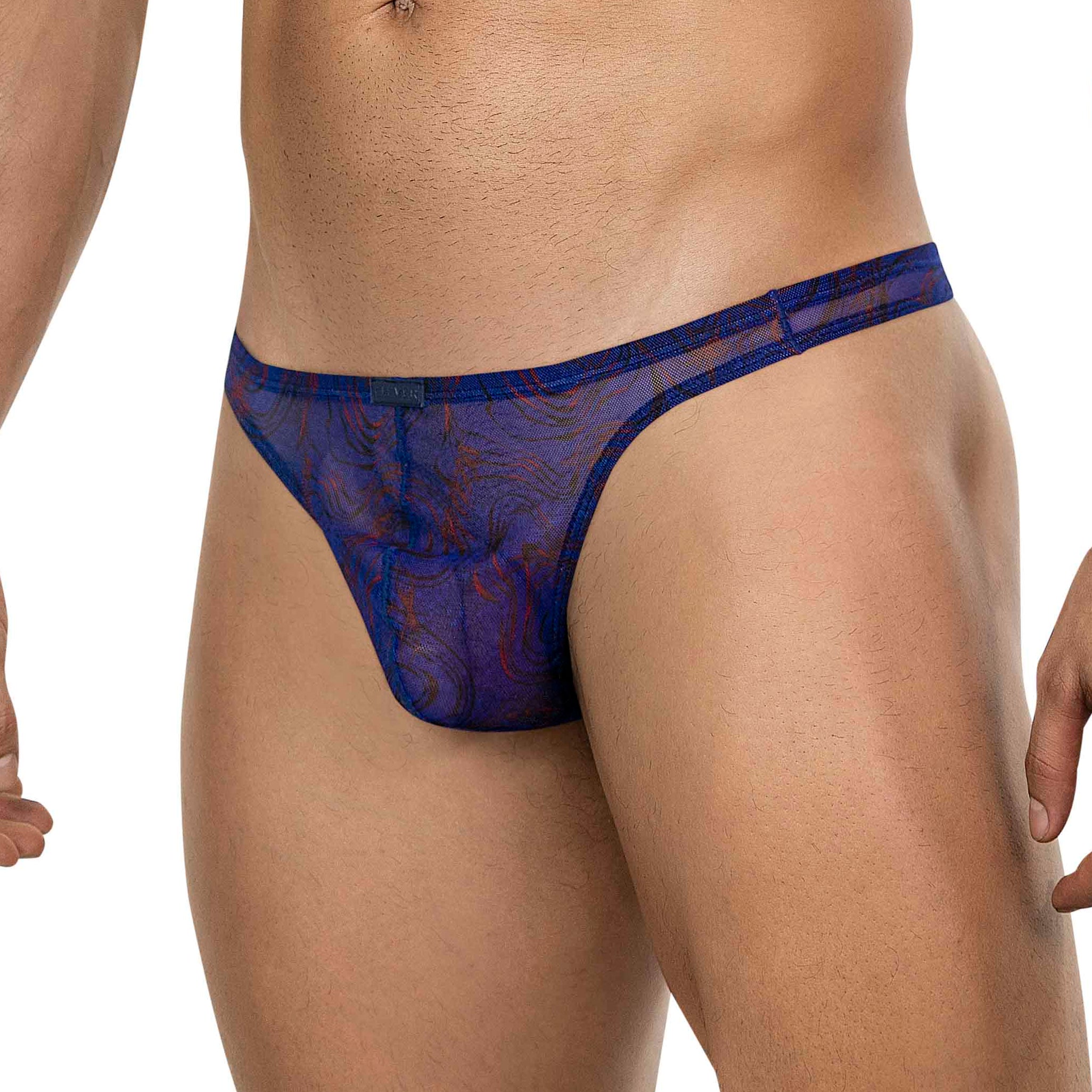 BLUE TRANSPARENT CALYPSO THONG