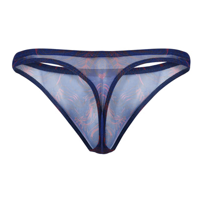 TANGA CALIPSO TRANSPARENTE AZUL