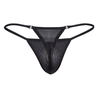 TANGA EOS TRANSPARENTE NEGRO