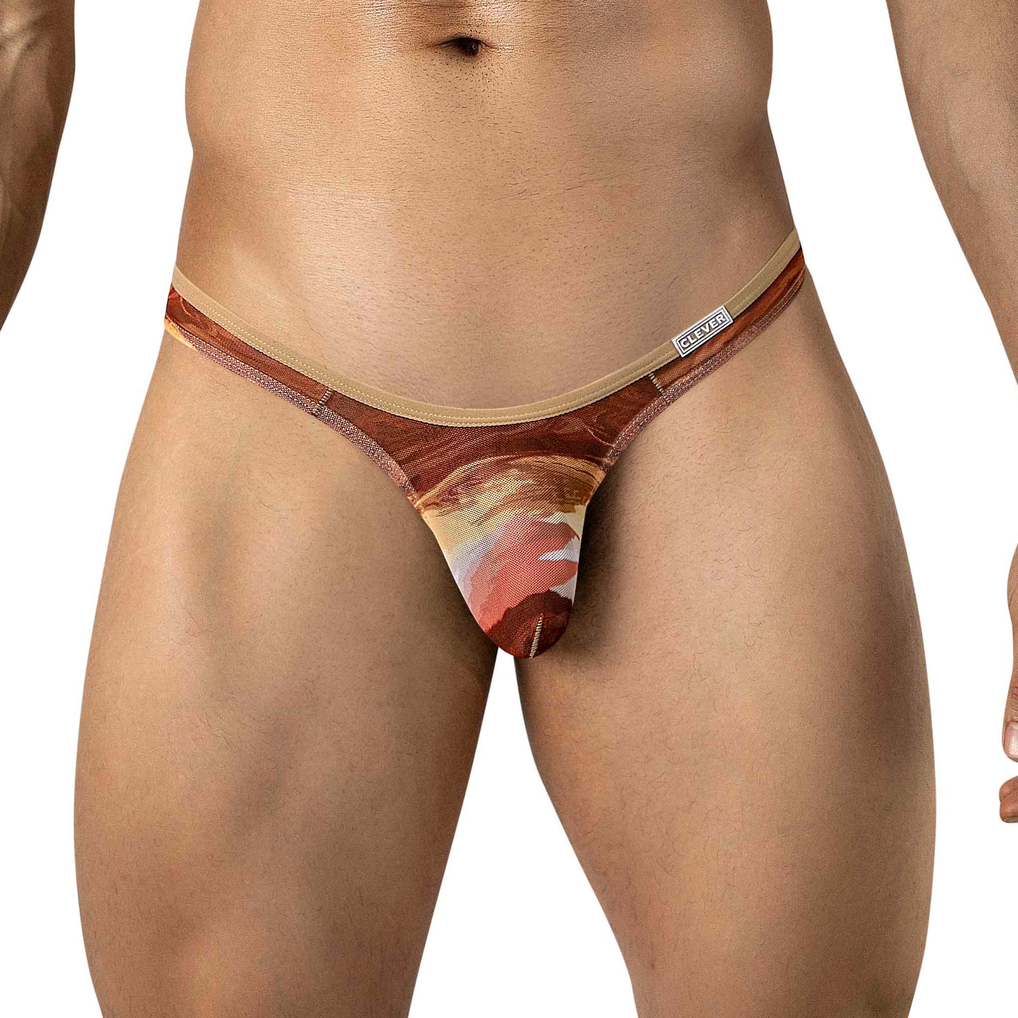 TANGA OASIS TRANSPARENTE MULTICOLOR