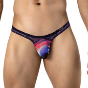 TANGA OASIS TRANSPARENTE MULTICOLOR