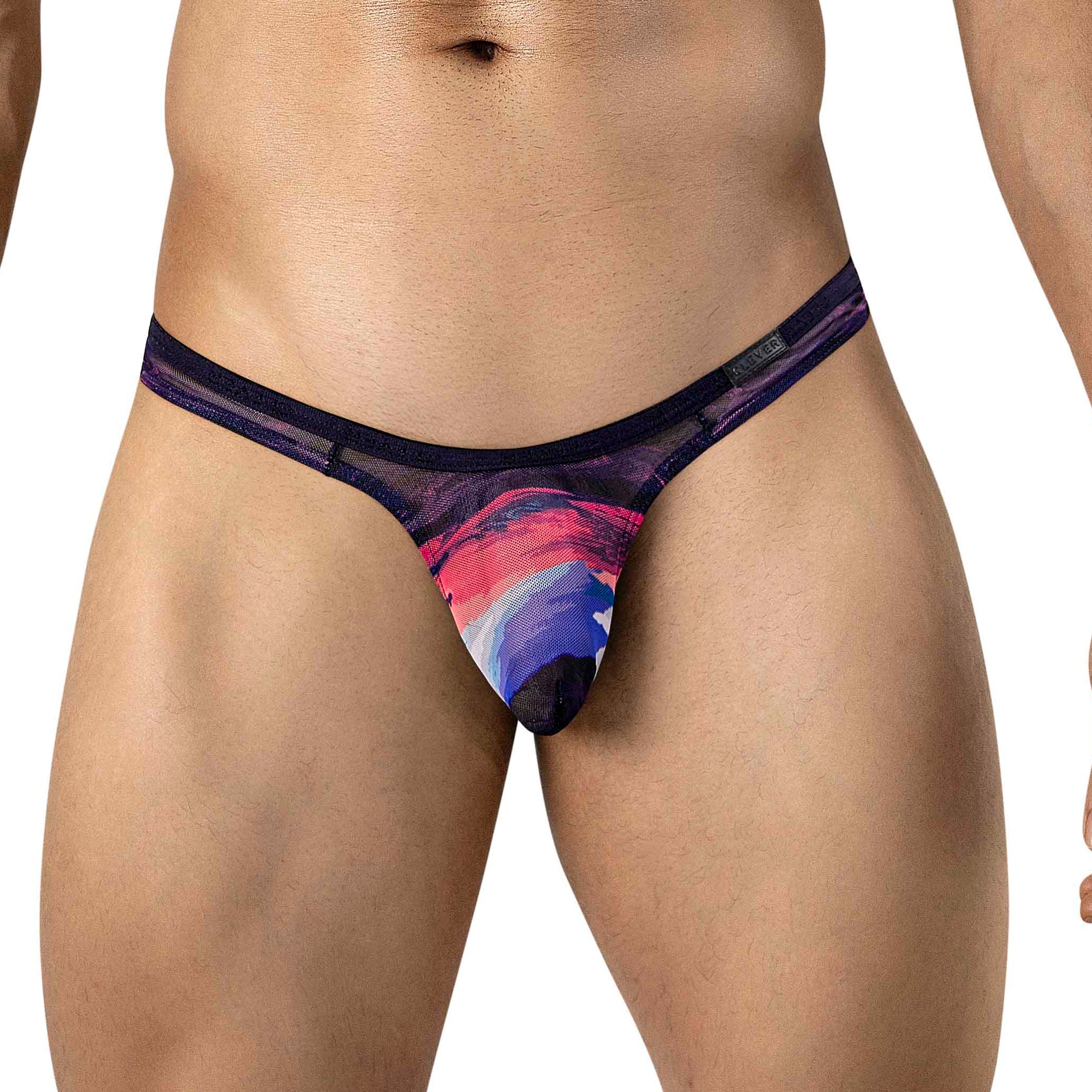 TANGA OASIS TRANSPARENTE MULTICOLOR