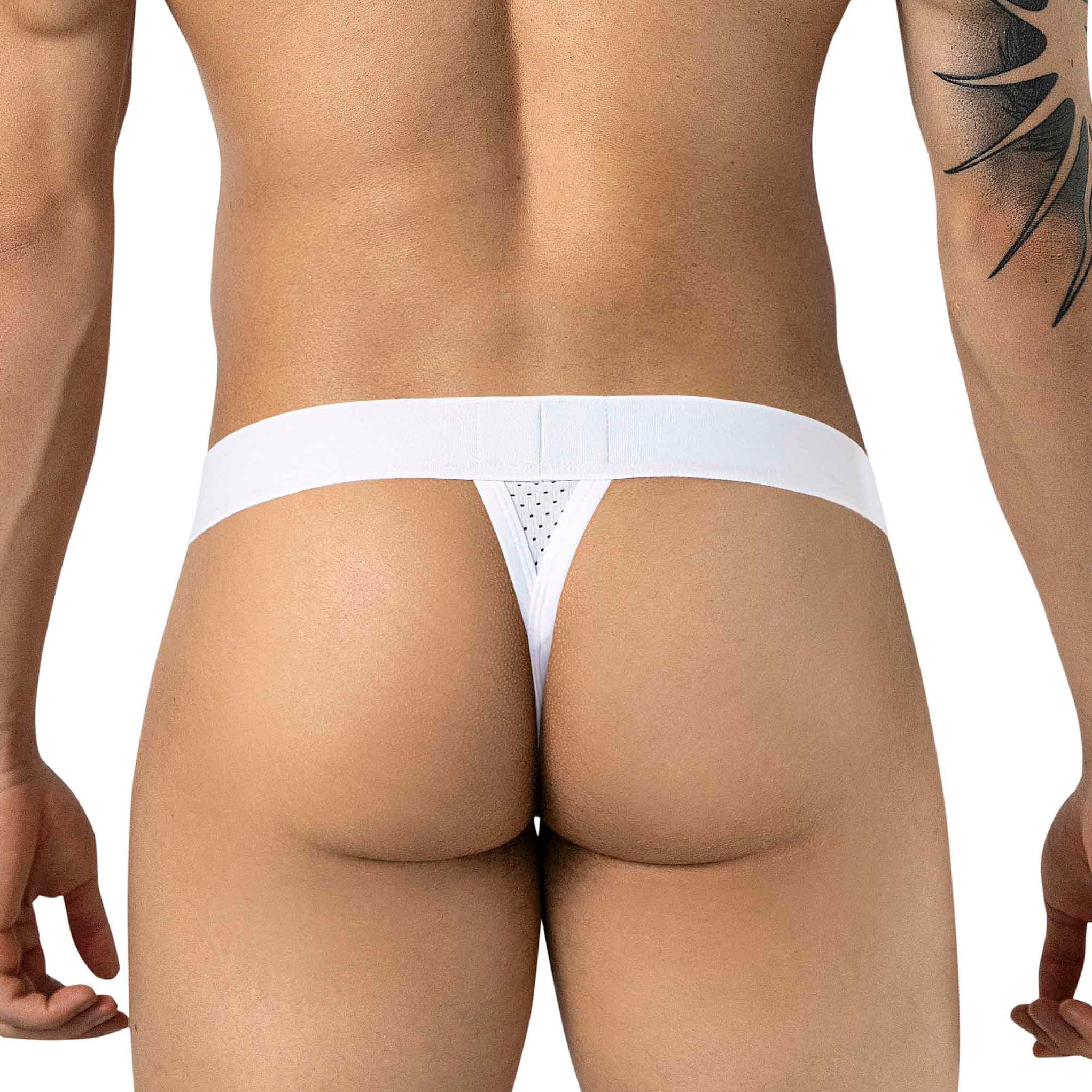 TANGA ULISES PERFORADA BLANCO
