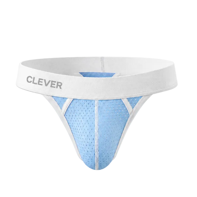 TANGA ULISES PERFORADA AZUL CLARO