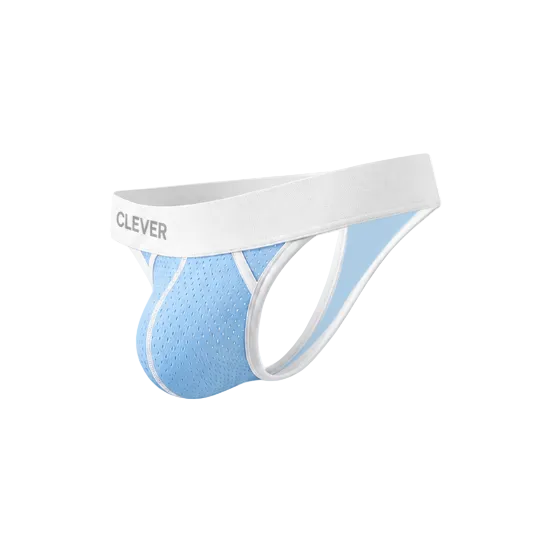 TANGA ULISES PERFORADA AZUL CLARO