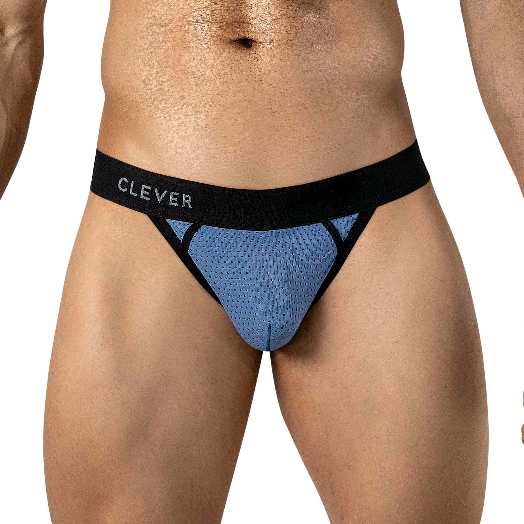 TANGA ULISES PERFORADA AZUL ACERO